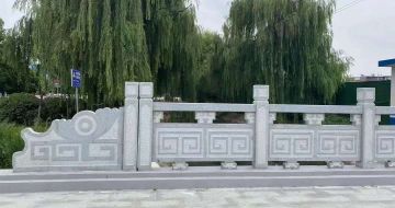 唐山 芝麻灰桥栏杆、河道栏杆安装效果