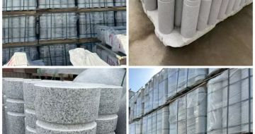 唐山 芝麻白花岗岩挡车柱、隔离柱多少钱