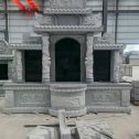 唐山 芝麻灰高档墓碑，土墓，可定制