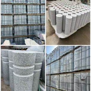 唐山 芝麻白花岗岩挡车柱、隔离柱多少钱