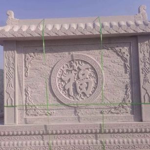 唐山 芝麻白花岗岩屏风，照壁，影壁