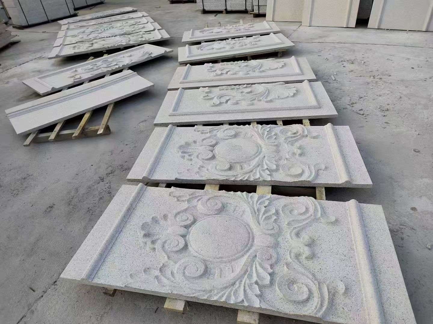 唐山 芝麻白干挂雕花板