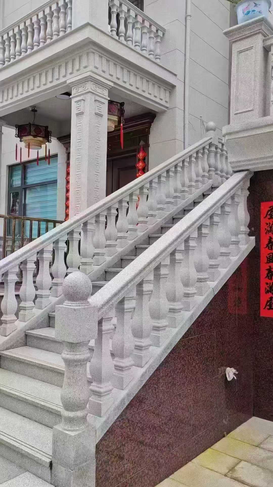 唐山 天然石材 阳台庭院护栏、栏杆